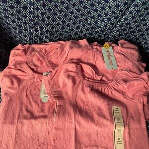 Cat & Jack 6pc Toddler Girls Pink 2T Shirts NWT